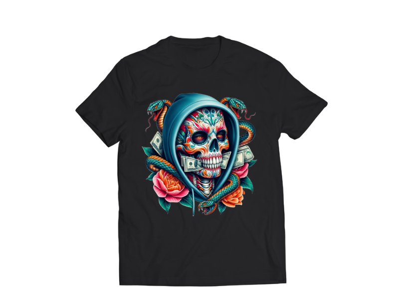 Graffiti Colorful Skull Face